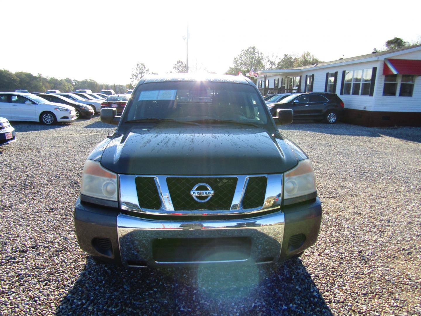 2011 Gray Nissan Titan S Crew Cab 2WD (1N6AA0EKXBN) with an 5.6L V8 DOHC 32V engine, Automatic transmission, located at 15016 S Hwy 231, Midland City, AL, 36350, (334) 983-3001, 31.306210, -85.495277 - Photo#1